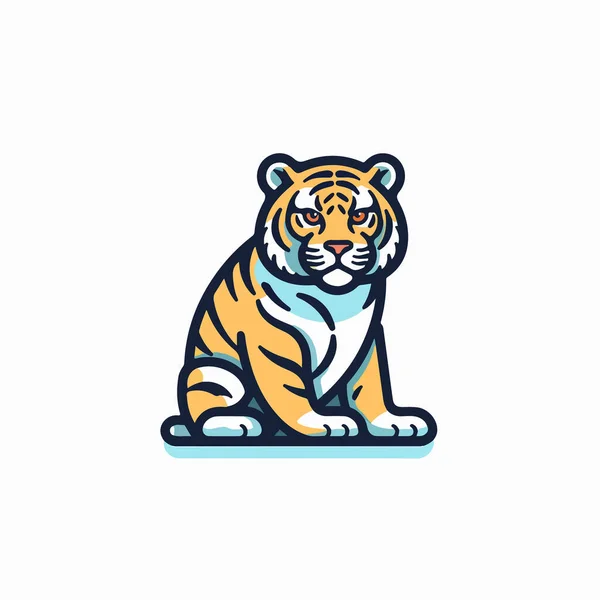 Tiger Logo Tiger Logo Vektor Illustration — Stockvektor
