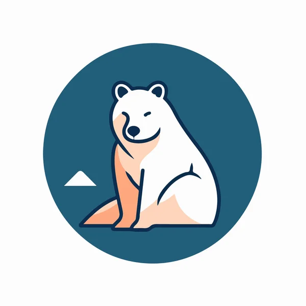 Εικόνα Πολικής Αρκούδας Περίγραμμα Εικονογράφηση Φορέα Ζώου — Διανυσματικό Αρχείο