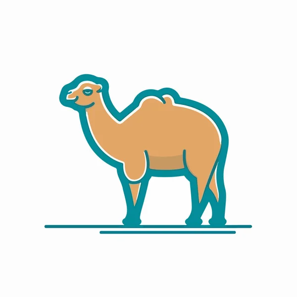 Kamel Tier Tier Isoliert Symbol — Stockvektor