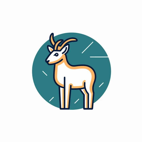 Deer Vector Icon Design — Stockvektor