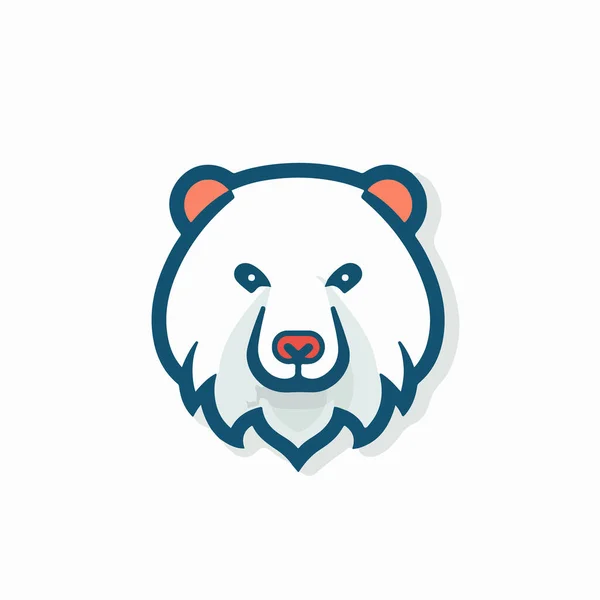 Ведмідь Ведмідь Тварин Голова Значок Векторні Ілюстрації — стоковий вектор