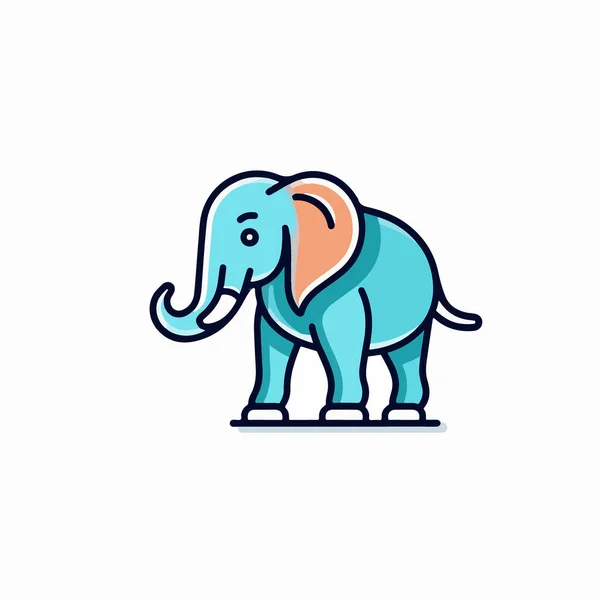 Plantilla Diseño Del Logotipo Del Elefante Diseño Del Logotipo Del — Vector de stock