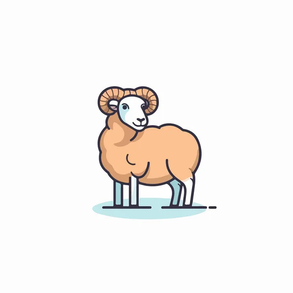 Icône Mouton Icône Animale Graphique Vectoriel — Image vectorielle