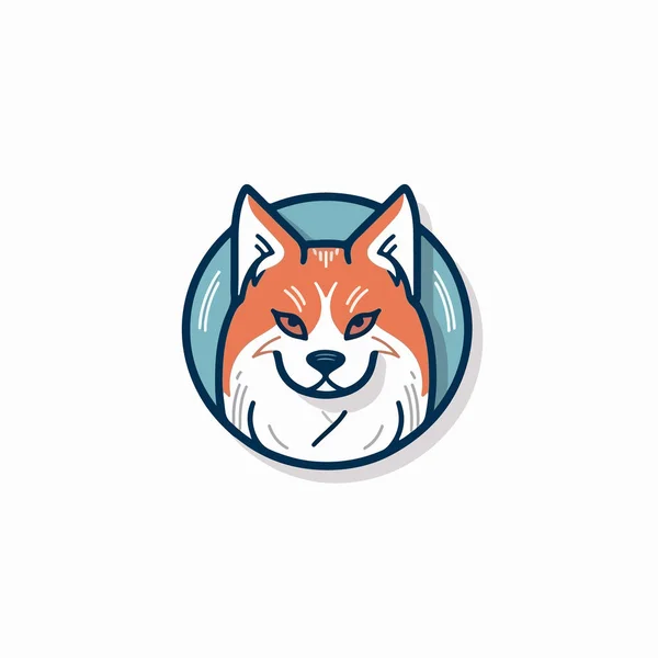 Diseño Del Logotipo Fox Head Ilustración Vectorial — Vector de stock