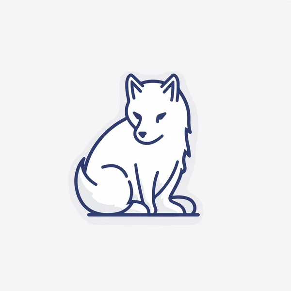 Lindo Perro Mascota Logo Diseño Vector — Vector de stock