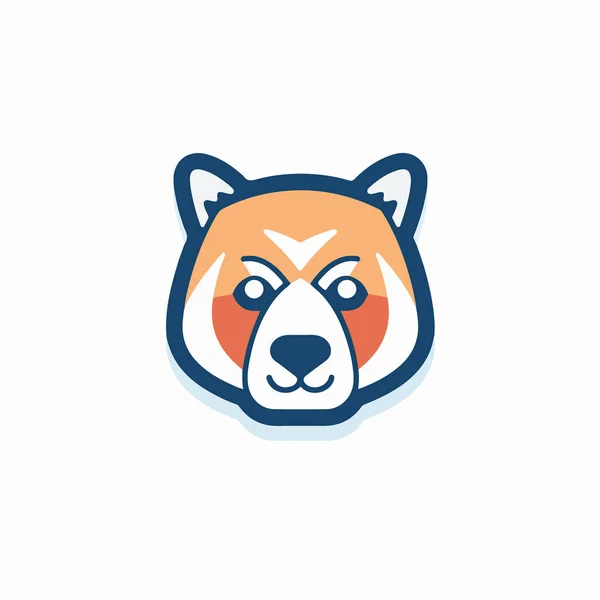 Lindo Diseño Del Logotipo Mascota Del Panda Plantilla Logotipo Mascota — Vector de stock