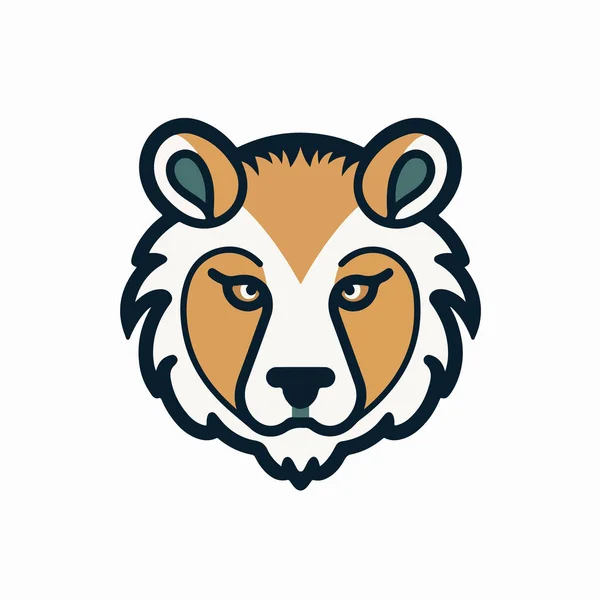 Kopf Tiger Kopf Vektor Illustration Logo — Stockvektor