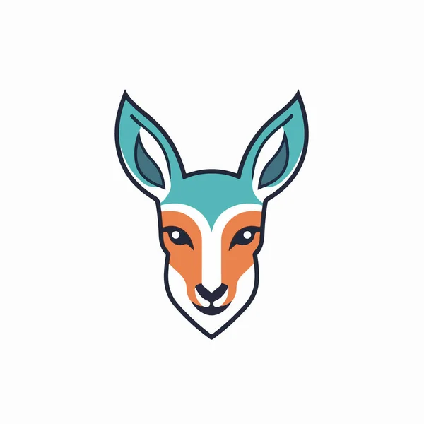 Illustrazione Vettoriale Deer Logo — Vettoriale Stock