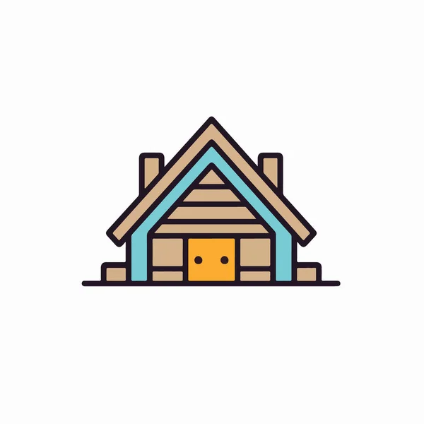 Vector Illustration Design House Icon — Stock Vector