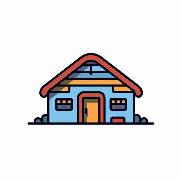 House Vector Icon Architecture Line Icon — Stock Vector
