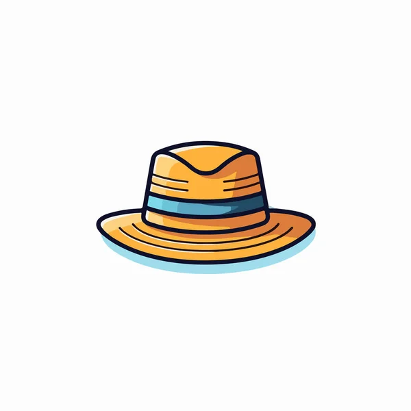 Εικονίδιο Φορέα Καπέλο Καλοκαιρινό Καπέλο Σημάδι Και Σύμβολο — Διανυσματικό Αρχείο