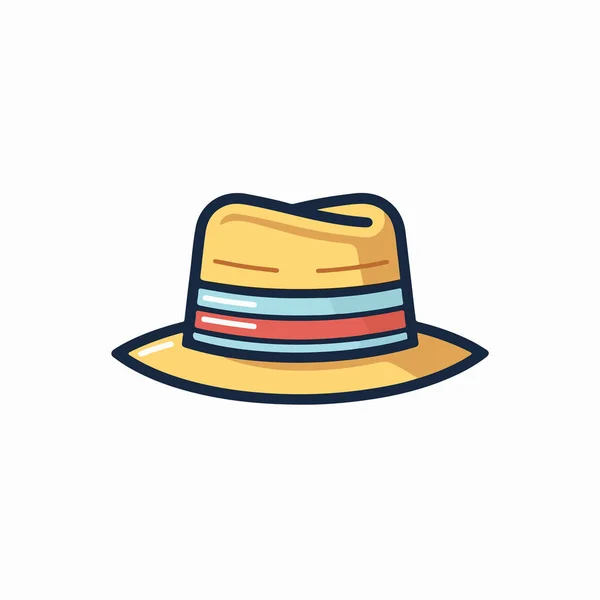 Σύμβολο Εικονίδιο Καπέλο Διάνυσμα Και Σύμβολο Απομονώνονται Λευκό Backgro — Διανυσματικό Αρχείο