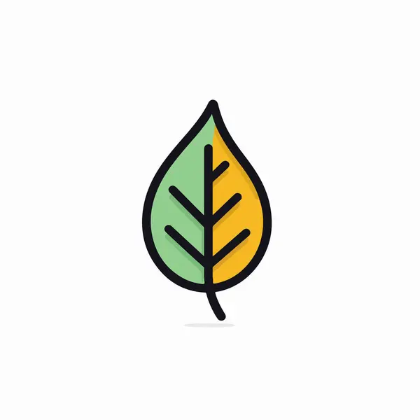 Зелений Лист Іконка Векторний Дизайн — стоковий вектор
