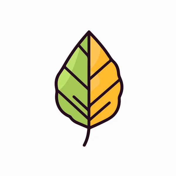 Podzimní List Příroda Izolované Ikony — Stockový vektor