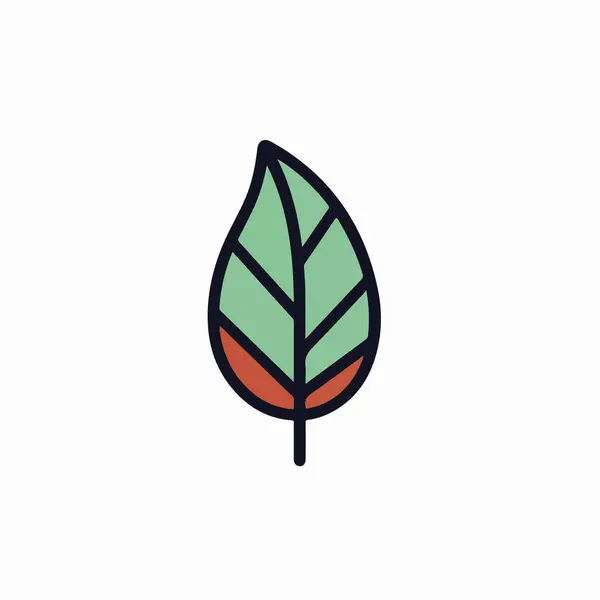 ウェブサイトやウェブデザインのための葉のアイコンのベクトル図 — ストックベクタ