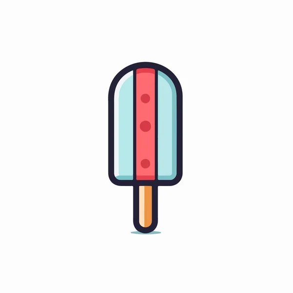 아이스크림 아이콘 디자인 휴가용 일러스트 — 스톡 벡터