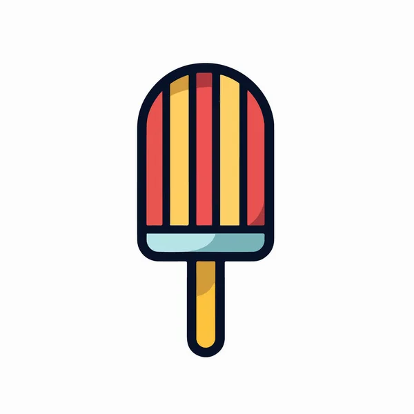 Lollipop Line Icon Vektor Illustration Vorlage — Stockvektor