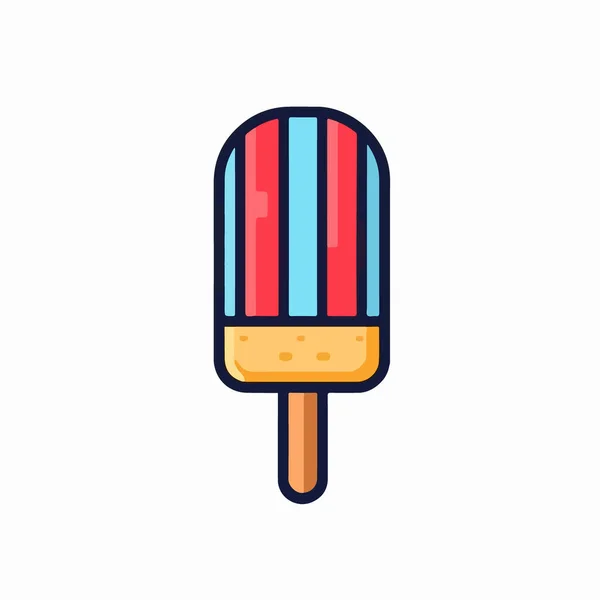 아이스크림 스타일 아이콘 디자인 — 스톡 벡터
