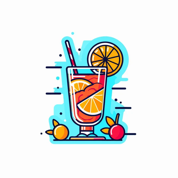 Drink Icône Vecteur Conception — Image vectorielle