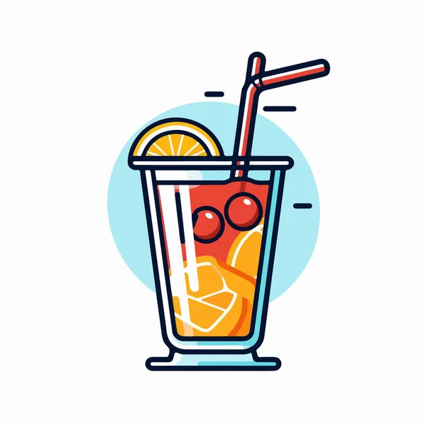 Cocktail Boisson Icône Vecteur — Image vectorielle