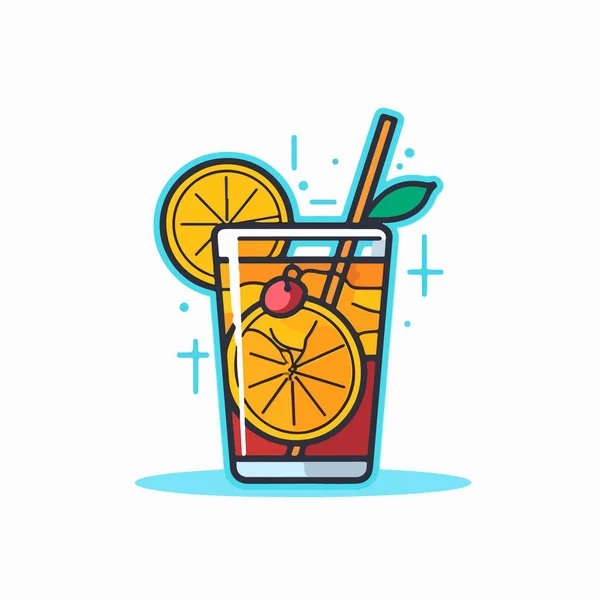Cocktail Icon Design Vektorillustration — Stockvektor