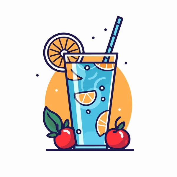 Fresh Juice Fruit — Stock Vector