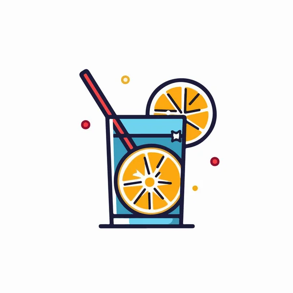 Limonada Bebida Icono Diseño — Vector de stock