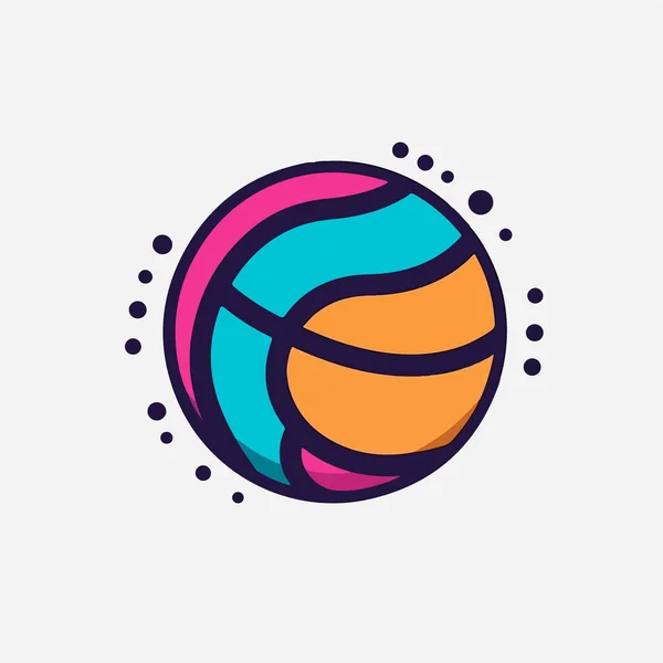 Ball Icon Logo Design Vorlage Vektor Illustration — Stockvektor