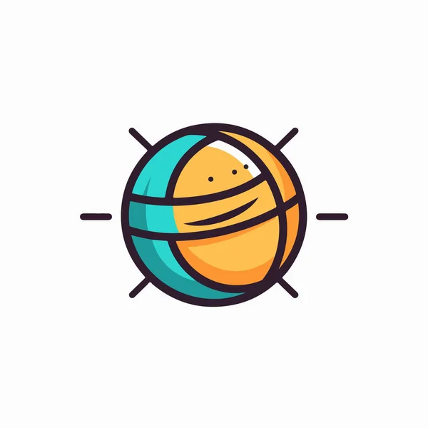 Значок Баскетбольного Мяча Векторе Логотип — стоковый вектор
