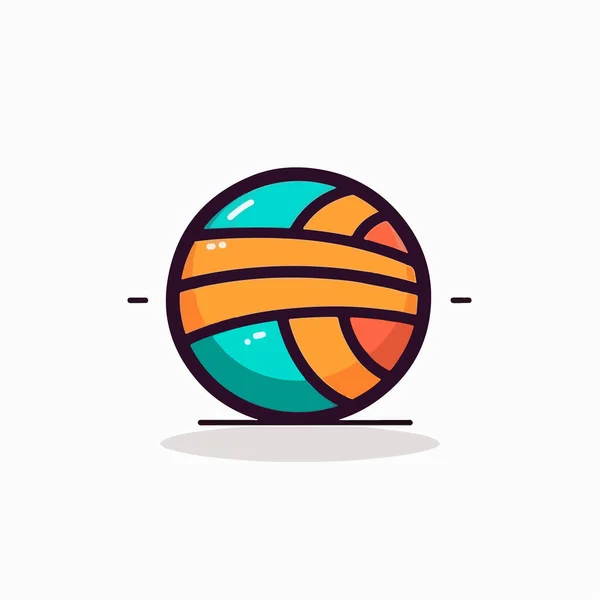 Икона Баскетбола Стиле Линии — стоковый вектор