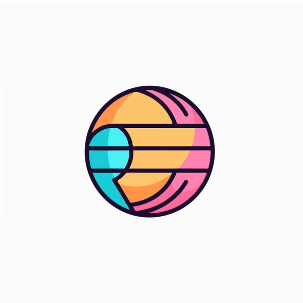 Plantilla Diseño Logotipo Globo Abstracto — Vector de stock