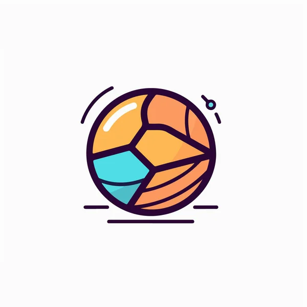 ボールのアイコンのベクトルのデザイン — ストックベクタ