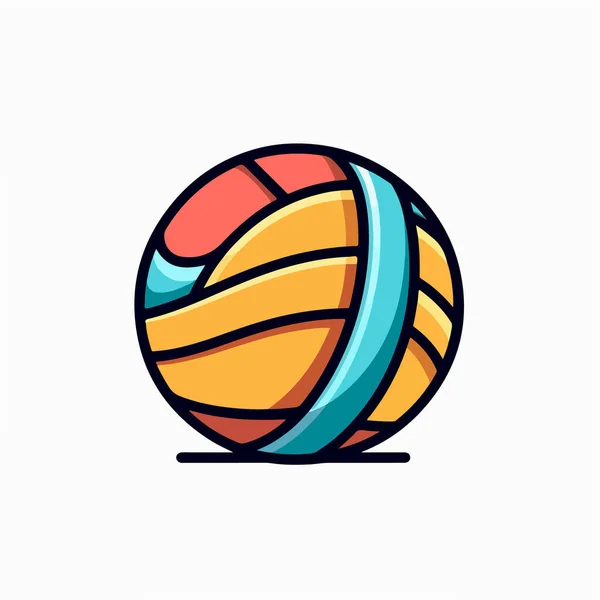 Vector Voleibol Icono Bola — Archivo Imágenes Vectoriales