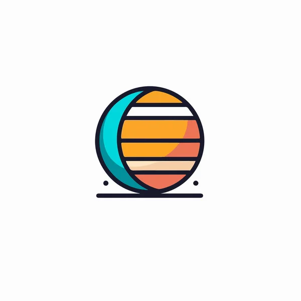 Globus Planet Icon Vektor Design — Stockvektor