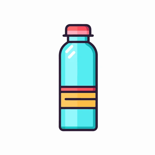 Water Bottle Icon Vector Logotype — Stock Vector
