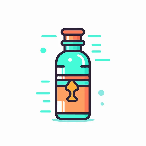 Bottle Water Icon Design Vector — Stock Vector
