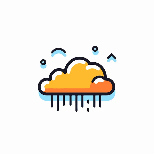 Cloud Icon Design Vector — Stock Vector