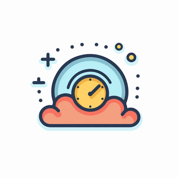 Ícone Relógio Alarme Vetorial Ícone Tempo Vetor —  Vetores de Stock