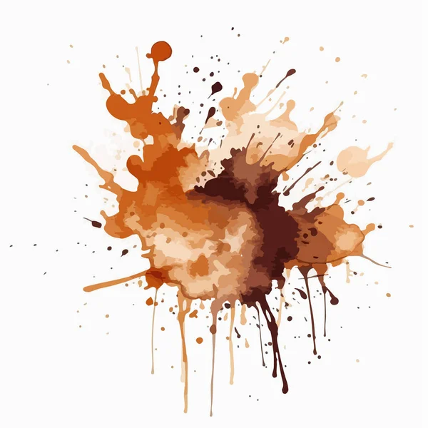 Éclaboussure Peinture Orange — Image vectorielle