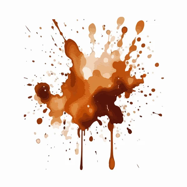 Abstract Vector Background Brown Paint Stain — Stock Vector