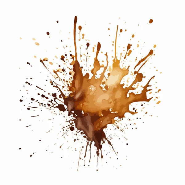 Абстрактный Всплеск Кофе — стоковый вектор