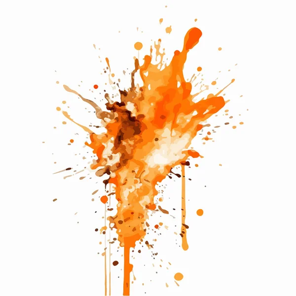 Éclaboussure Orange Rouge — Image vectorielle