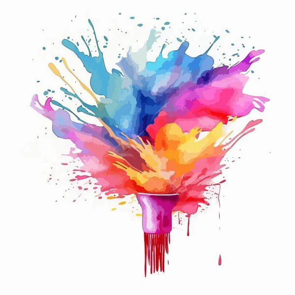 Barva Akvarel Barva Splash Vektor Pozadí — Stockový vektor
