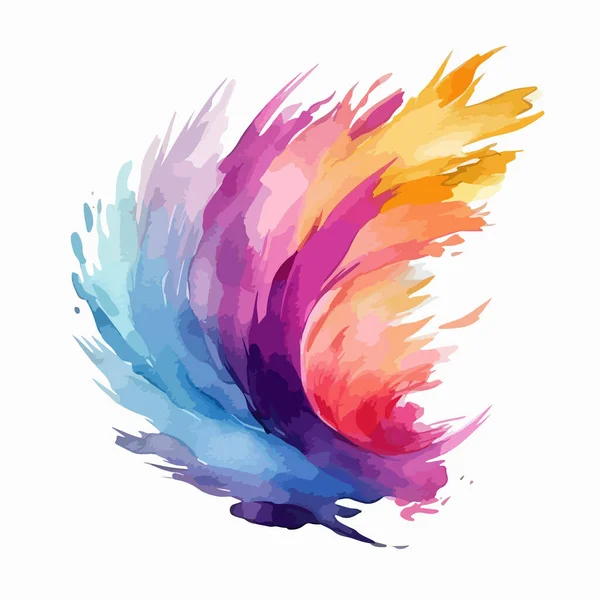 Colorful Abstract Background Watercolor Brush Strokes — 스톡 벡터