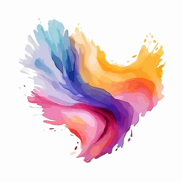 Colorful Abstract Watercolor Stain Vector Illustration — Stock Vector
