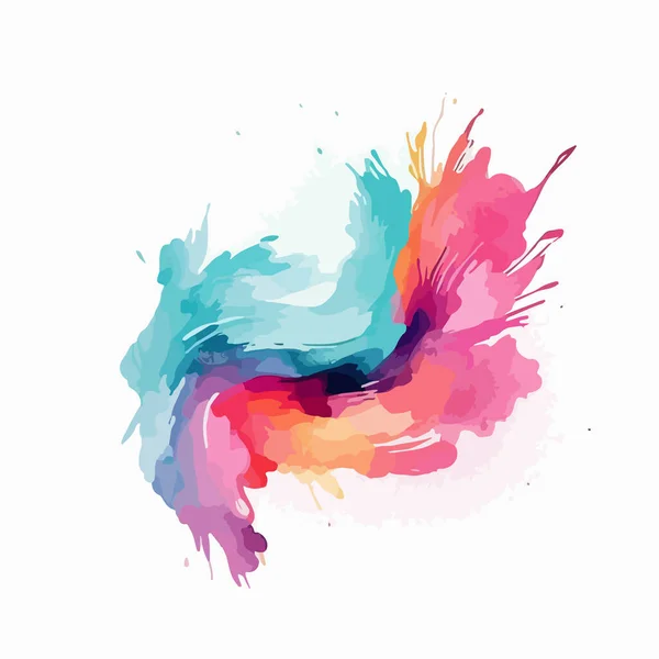 Abstraktní Barevné Akvarel Splash Pozadí — Stockový vektor