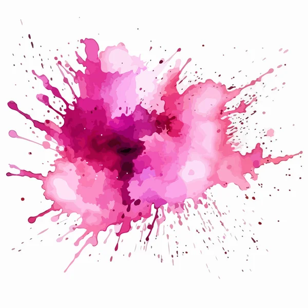 Akvarell Rosa Och Lila Fläckar Vit Bakgrund — Stock vektor