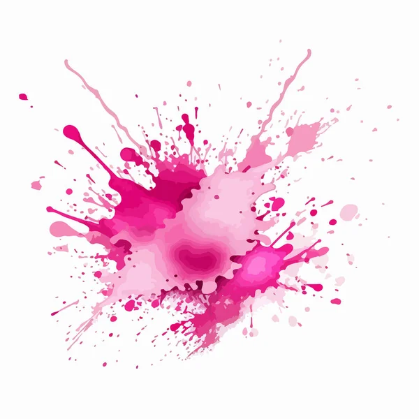 Abstraktní Růžová Akvarel Pozadí — Stockový vektor