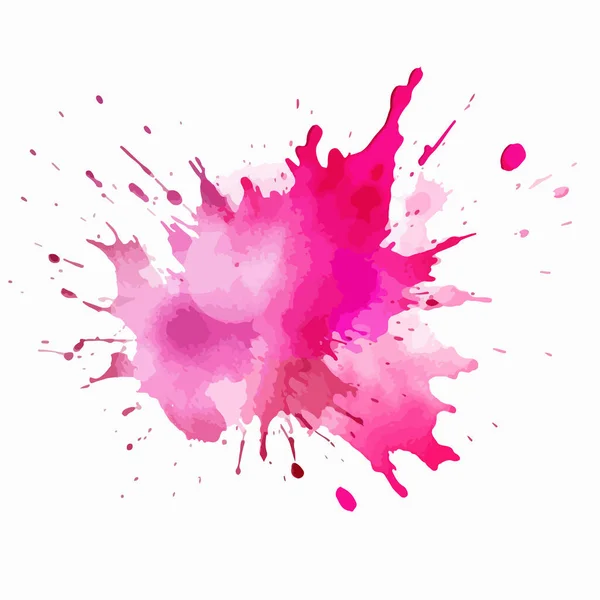 Abstraktní Akvarel Růžová Fialová Textura Vektorová Ilustrace — Stockový vektor