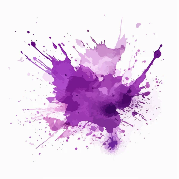 Éclaboussures Peinture Colorées Isolées Sur Fond Blanc — Image vectorielle